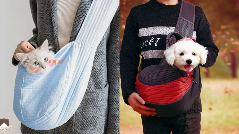 Balo vận chuyển chó mèo Trung Quốc đeo chéo 
