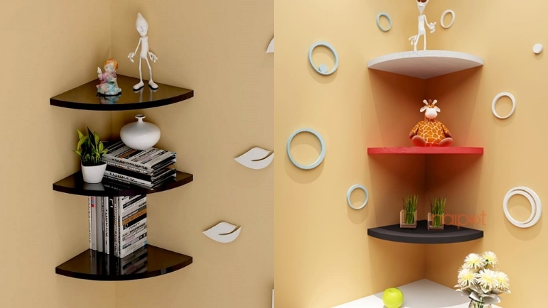 Giá treo tường Trung Quốc trong góc