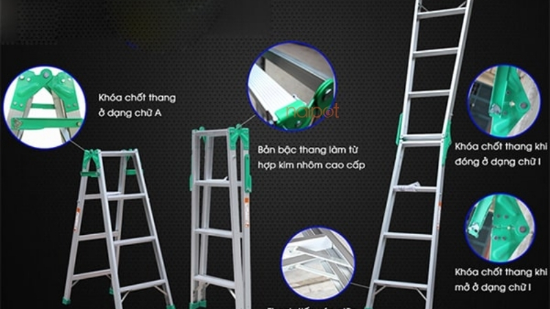 Lưu ý khi sử dụng thang nhôm gấp Trung Quốc 