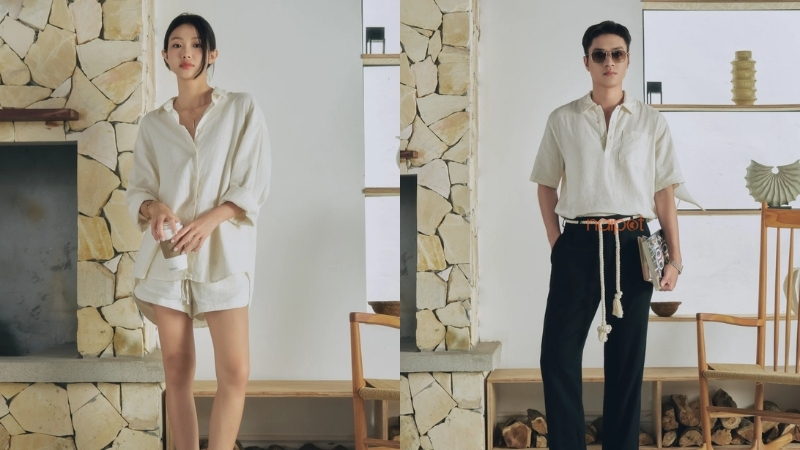 Áo sơ mi vải linen Áo sơ mi vải linen