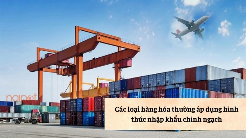 Các loại hàng hóa thường áp dụng hình thức nhập khẩu chính ngạch  Các loại hàng hóa thường áp dụng hình thức nhập khẩu chính ngạch