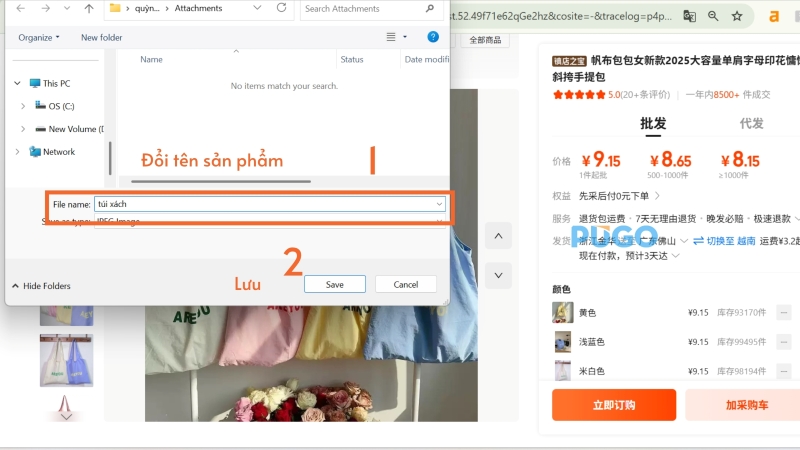 Đặt tên và ấn lưu ảnh về máy tính Đặt tên và ấn lưu ảnh về máy tính