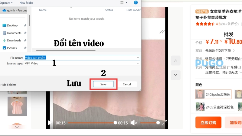 Đặt tên file và ấn Save để lưu về Đặt tên file và ấn Save để lưu về