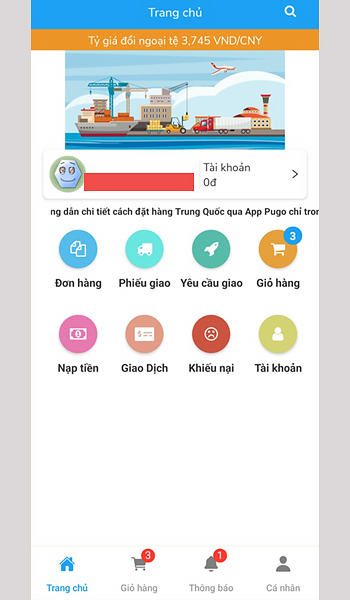 giao diện trang chủ app Pugo giao diện trang chủ app Pugo