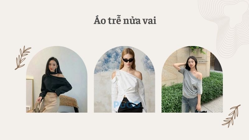 Áo trễ nửa vai Áo trễ nửa vai