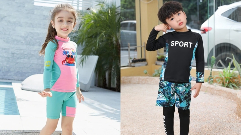 Đồ bơi trẻ em dài tay chống nắng