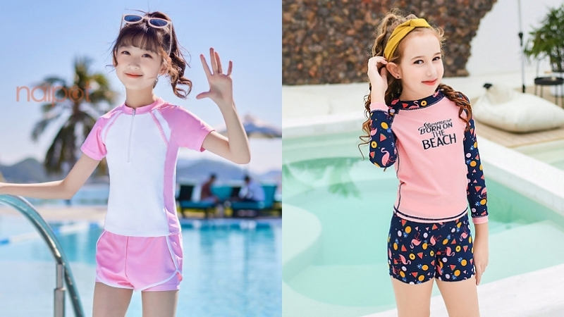 Đồ bơi trẻ em dáng liền thân 