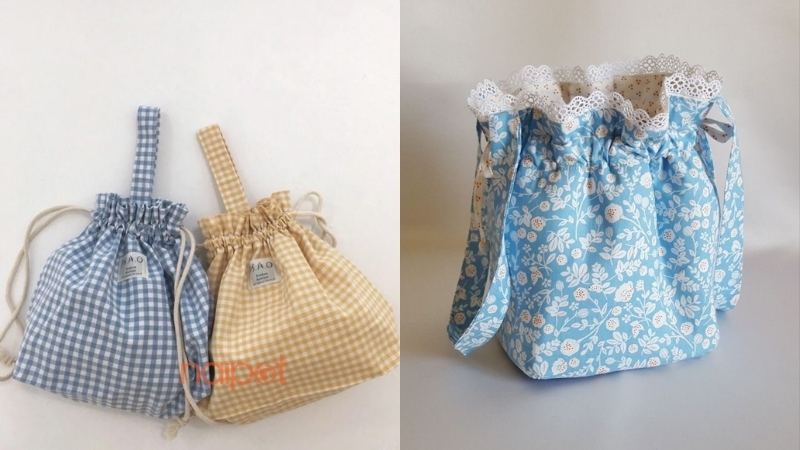 Túi tote Trung Quốc dây rút Túi tote Trung Quốc dây rút