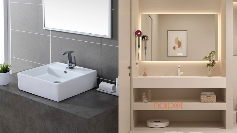 Chậu rửa mặt Trung Quốc bằng sứ 