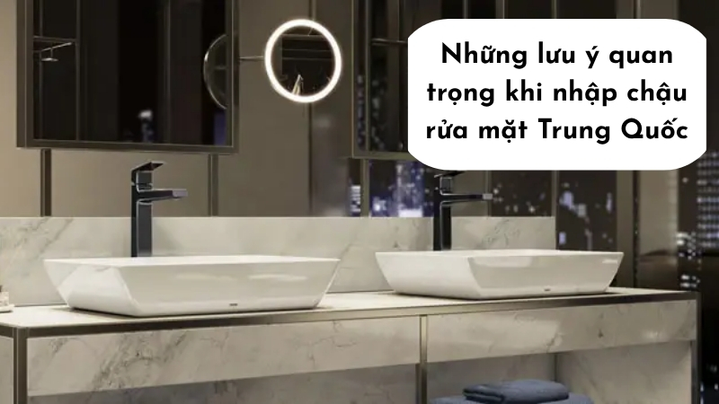 Những lưu ý quan trọng khi nhập chậu rửa mặt Trung Quốc 