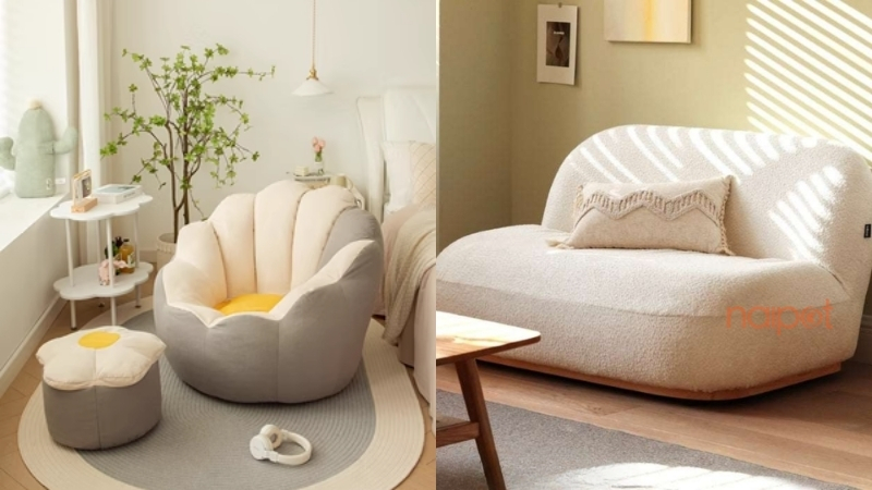 Ghế lười và sofa mini nhỏ gọn, tiện lợi 