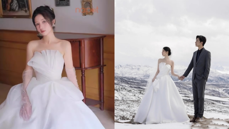 Váy cưới dáng A - line 