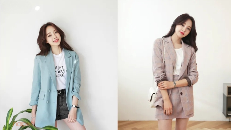 Phối đồng hồ nữ với blazer hoặc vest Phối đồng hồ nữ với blazer hoặc vest