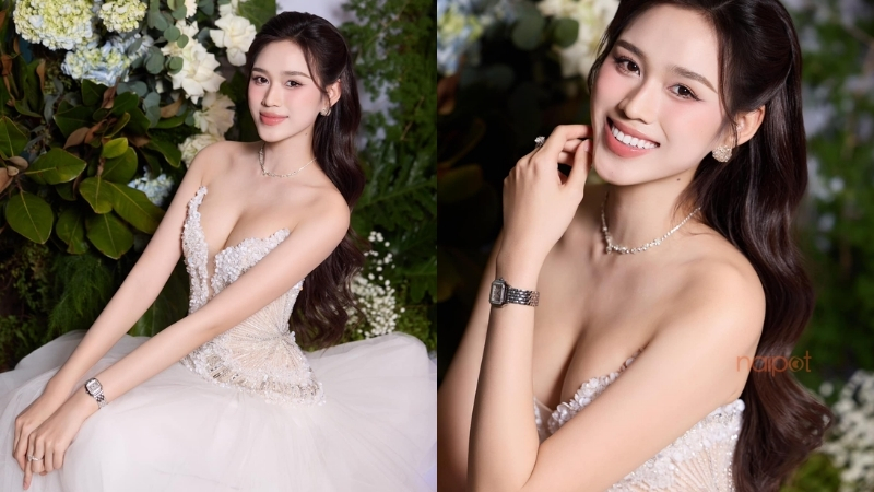 Phối đồng hồ nữ với đầm dạ hội Phối đồng hồ nữ với đầm dạ hội