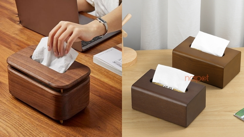 Hộp đựng giấy ăn bằng gỗ Hộp đựng giấy ăn bằng gỗ