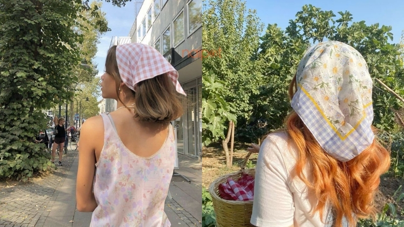 Kiểu thắt khăn vintage