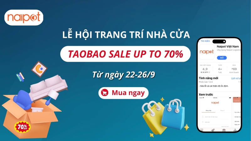 Lễ hội trang trí nhà cửa Taobao - Giảm giá lên đến 70% Lễ hội trang trí nhà cửa Taobao - Giảm giá lên đến 70%
