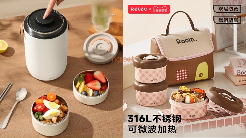 Hộp cơm giữ nhiệt Relea Hộp cơm giữ nhiệt Relea