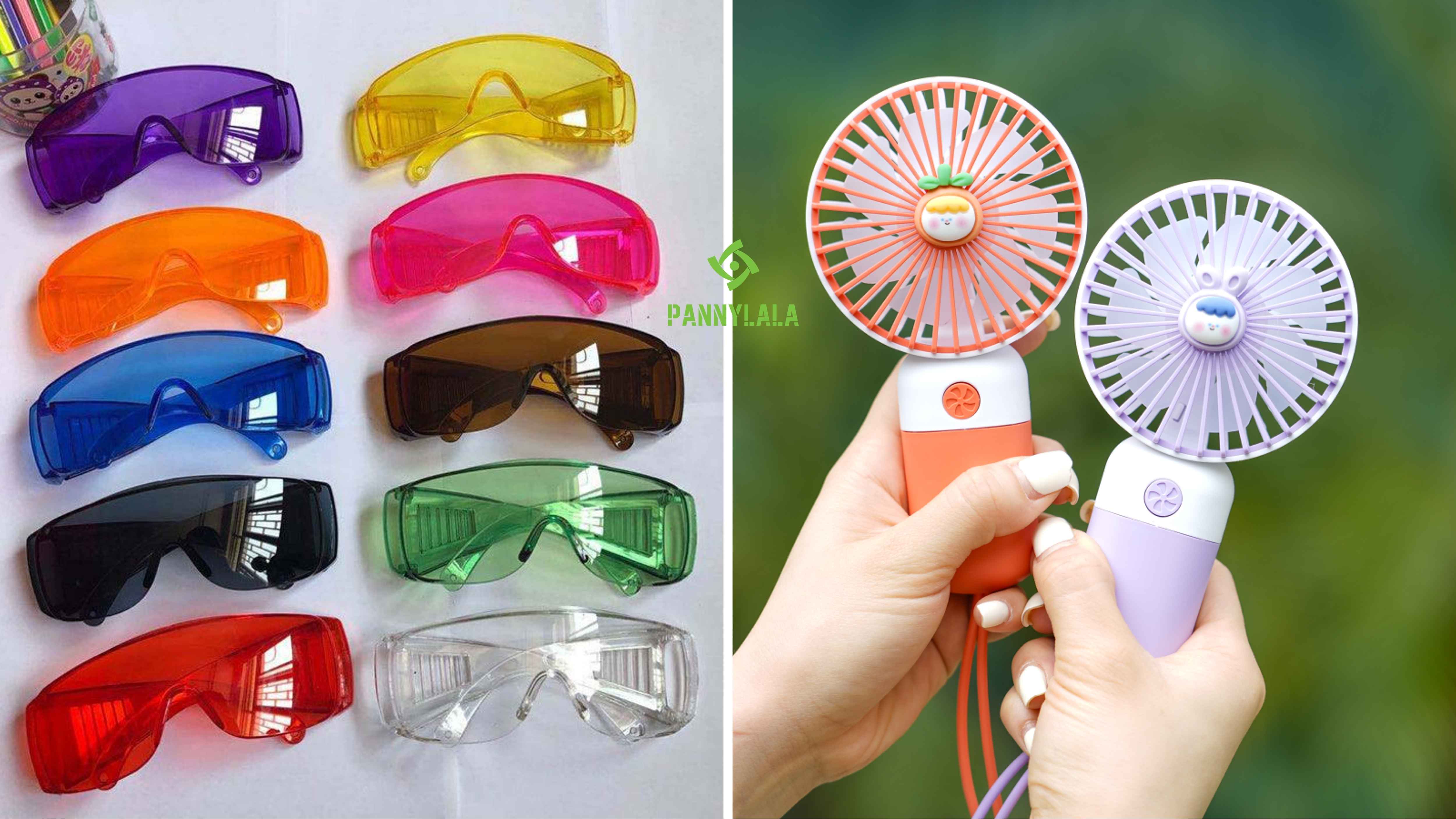 แว่นตากันน้ำ พัดลมพกพา